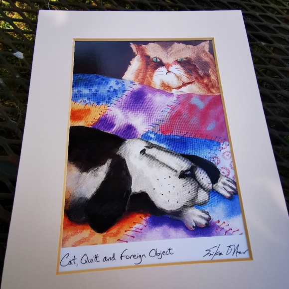 Whimsical Matted Erika Oller Signed Print - Picture 8 of 16